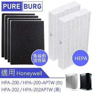 【2片HEPA抗菌防敏濾心+4片活性碳前置濾網】適用Honeywell HPA-200/202APTW/Hrfr1 空氣清淨機 歷史價格詳細信息