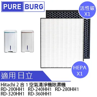 適用Hitachi日立RD-18FC RD-22FC空氣清淨除濕機替換用HEPA濾網濾芯 歷史價格詳細信息