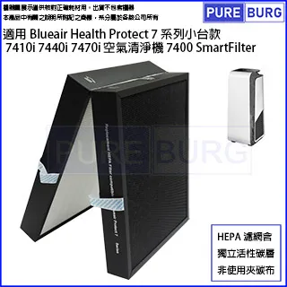 適用Blueair 7310i 7340i大台款73系列空氣清淨機2合1活性碳HEPA濾網含100%相容RFID晶片 歷史價格詳細信息
