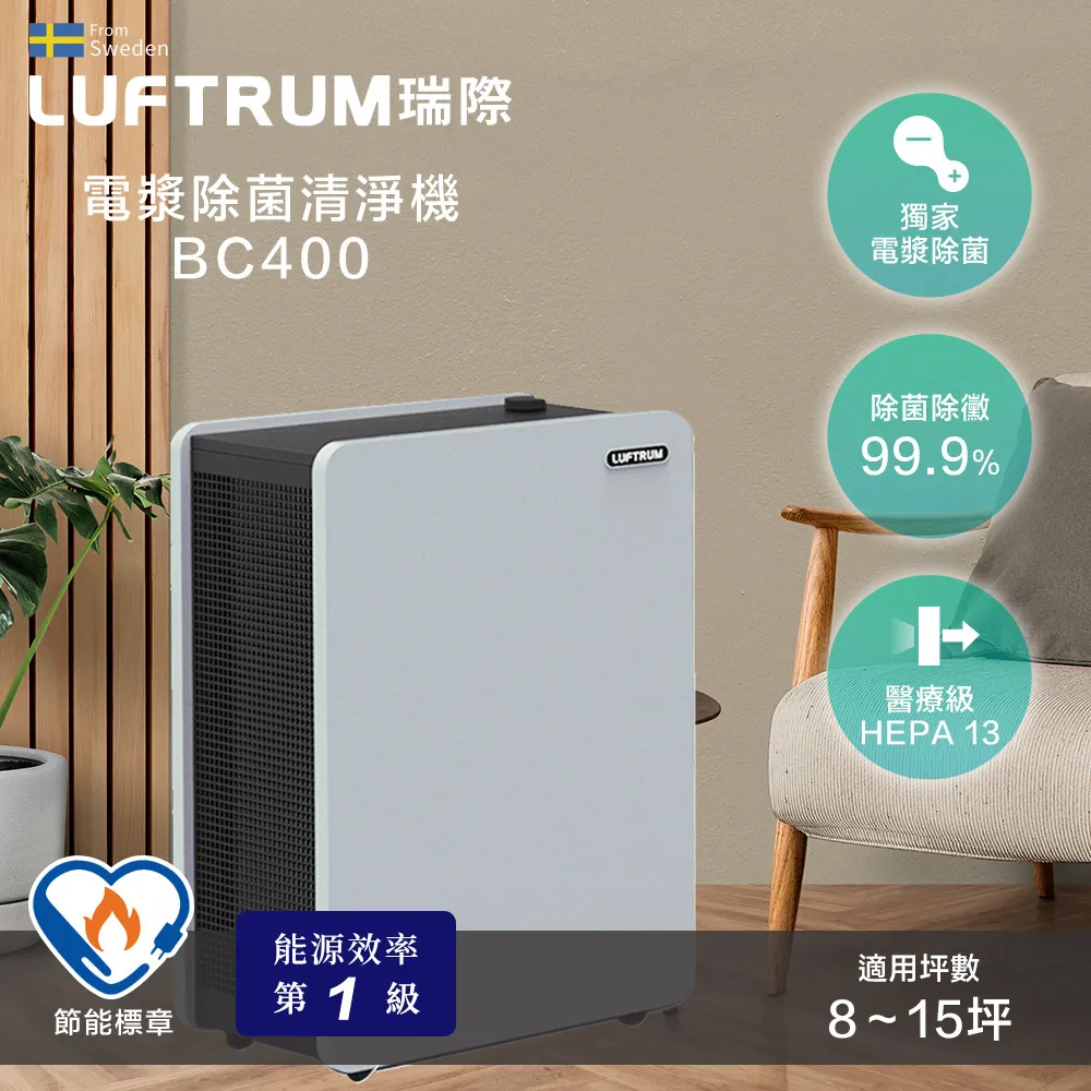 LUFTRUM瑞際 電漿除菌空氣清淨機BC600濾網 (2片/組)(居家防疫款) 歷史價格詳細信息