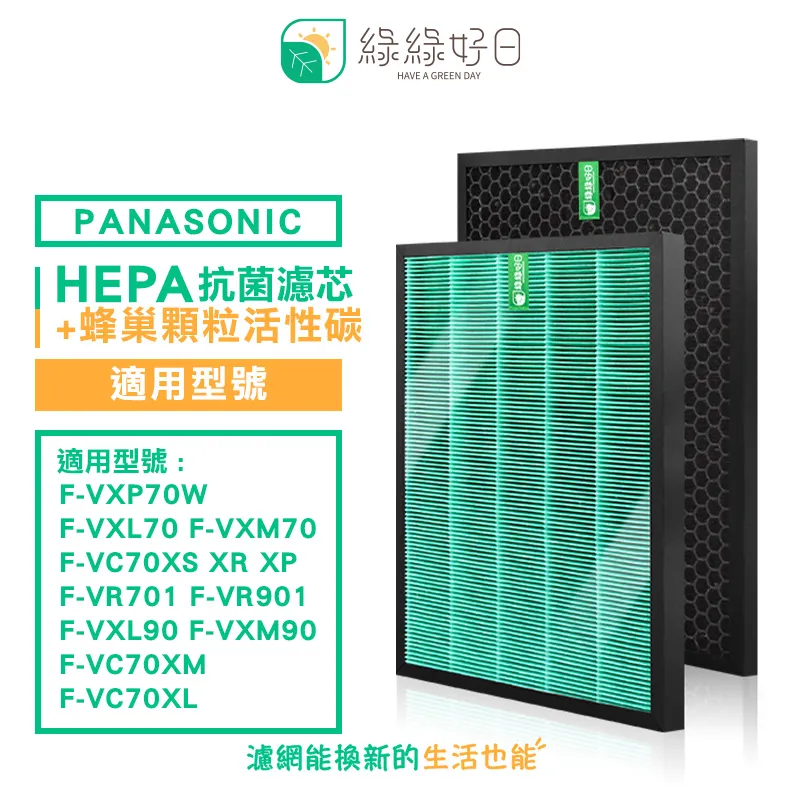 綠綠好日適 Panasonic 國際牌 F-P40EH F-ZMRS40W 抗菌HEPA濾芯 複合 活性碳濾網 歷史價格詳細信息