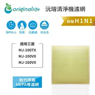 適用：三菱 MJ-100SX、MJ-100S、MJ-100T等【Original Life】沅瑢長效可水洗 除濕機濾網 歷史價格詳細信息