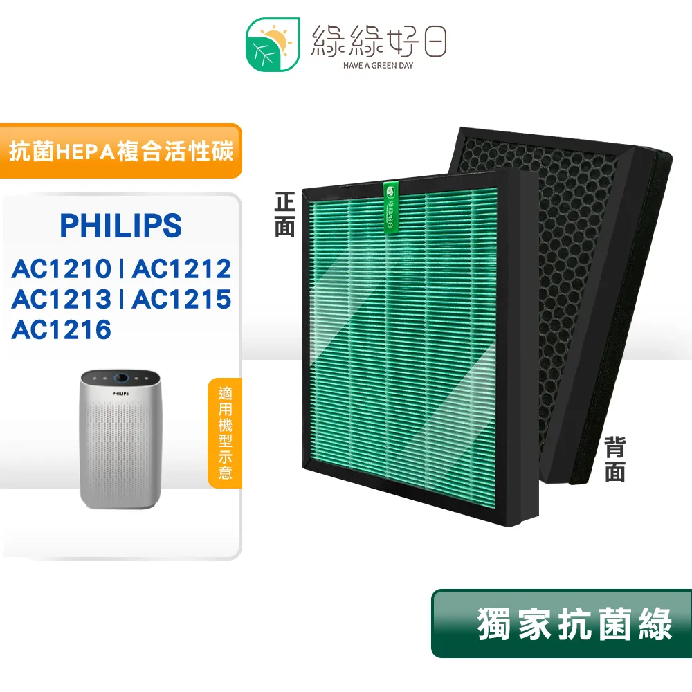 綠綠好日 抗菌 HEPA 濾芯 適 Philips 飛利浦 DE5205 DE5206 DE5207 FY1119 空氣清淨機 歷史價格詳細信息