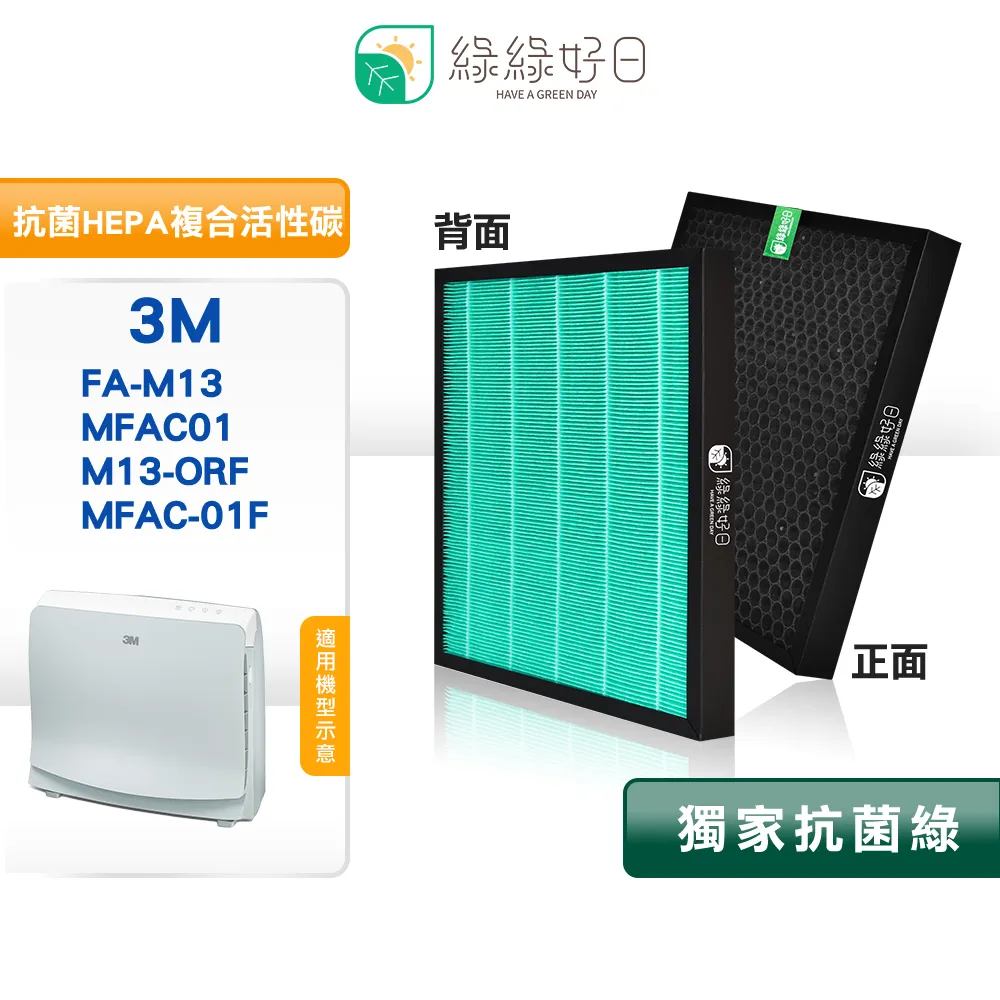 綠綠好日 適用 3M FD-A90W FDA90W FD-A90RF【一年份濾網組】HEPA抗菌濾網 歷史價格詳細信息