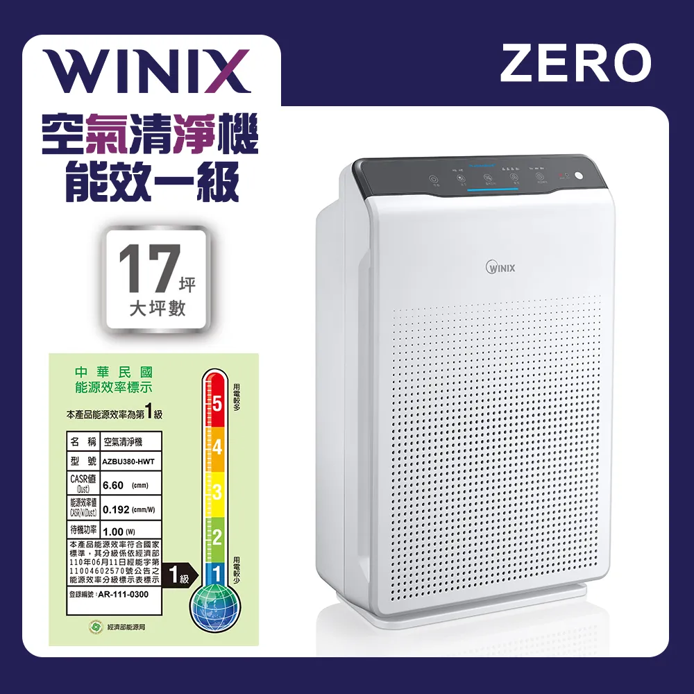 Winix 空氣清淨機 ZERO+(自動除菌離子+抗寵物病毒加強版) 歷史價格詳細信息
