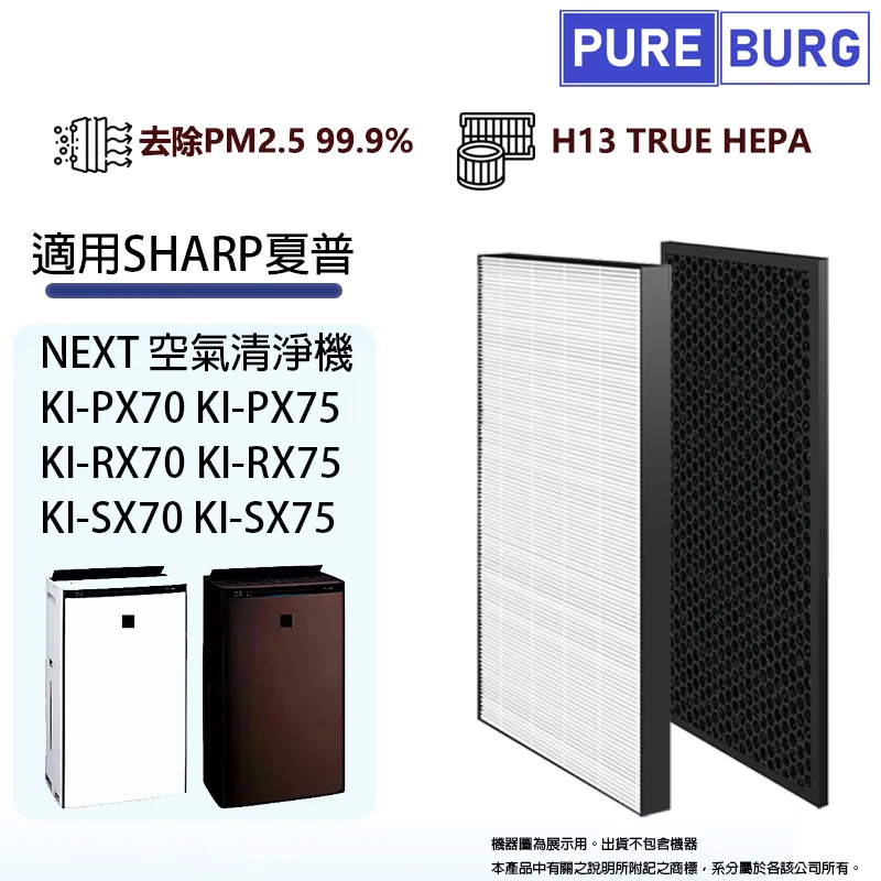 HEPA替換濾芯+活性碳組適用【SHARP夏普FU-D50T-W FU-D50T-R】空氣清淨機 歷史價格詳細信息