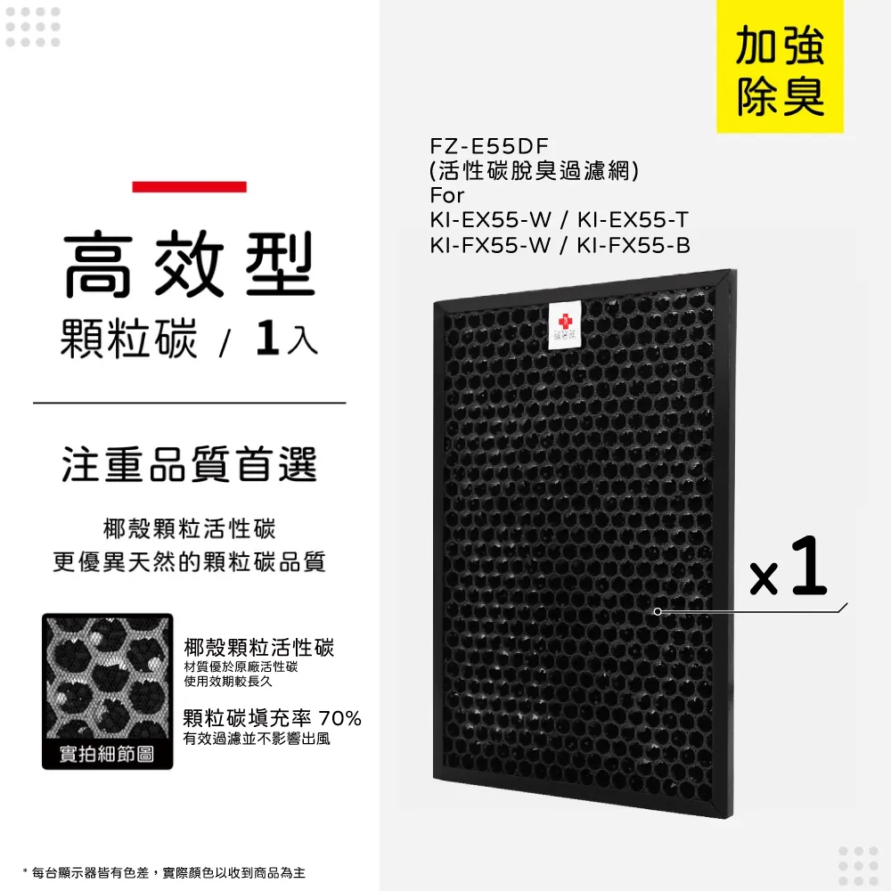 蟎著媽 除臭顆粒碳濾網(適用 夏普 SHARP FU-A80T-W FU-JS80T-W FZ-A80SFE) 歷史價格詳細信息