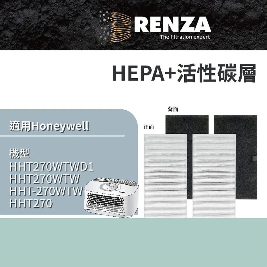 RENZA適用 Honeywell HHT-011 HHT-013 HHT-013APTW HEPA+活性碳2合1濾網 歷史價格詳細信息