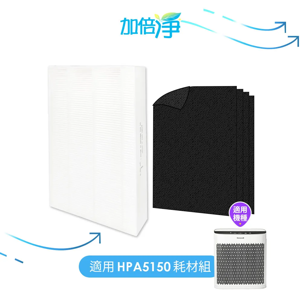 【加倍淨】適用Honeywell HPA-5150WTW HPA-5150WTWV1 清淨機 耗材組-濾心*1+濾網*4 歷史價格詳細信息