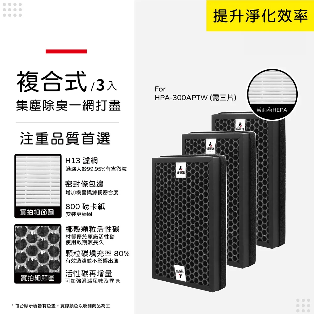 蟎著媽 複合式濾網1套2入組(適用 Honeywell HPA-200APTW HPA-202APTW HRF-R1 空氣清淨機) 歷史價格詳細信息