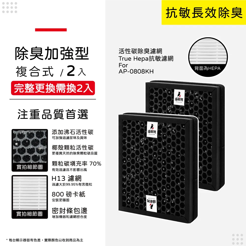 蟎著媽 濾網(適用 Coway 格威 綠淨力 噴射循環 AP-1516D 空氣清淨機) 歷史價格詳細信息