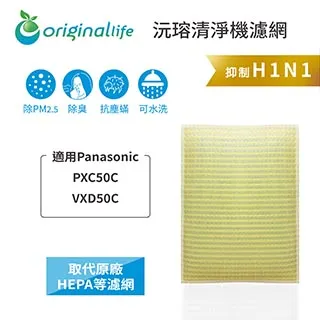 適用：Panasonic PXC50C/VXD50C【Original Life】沅瑢長效可水洗 空氣清淨機濾網 歷史價格詳細信息