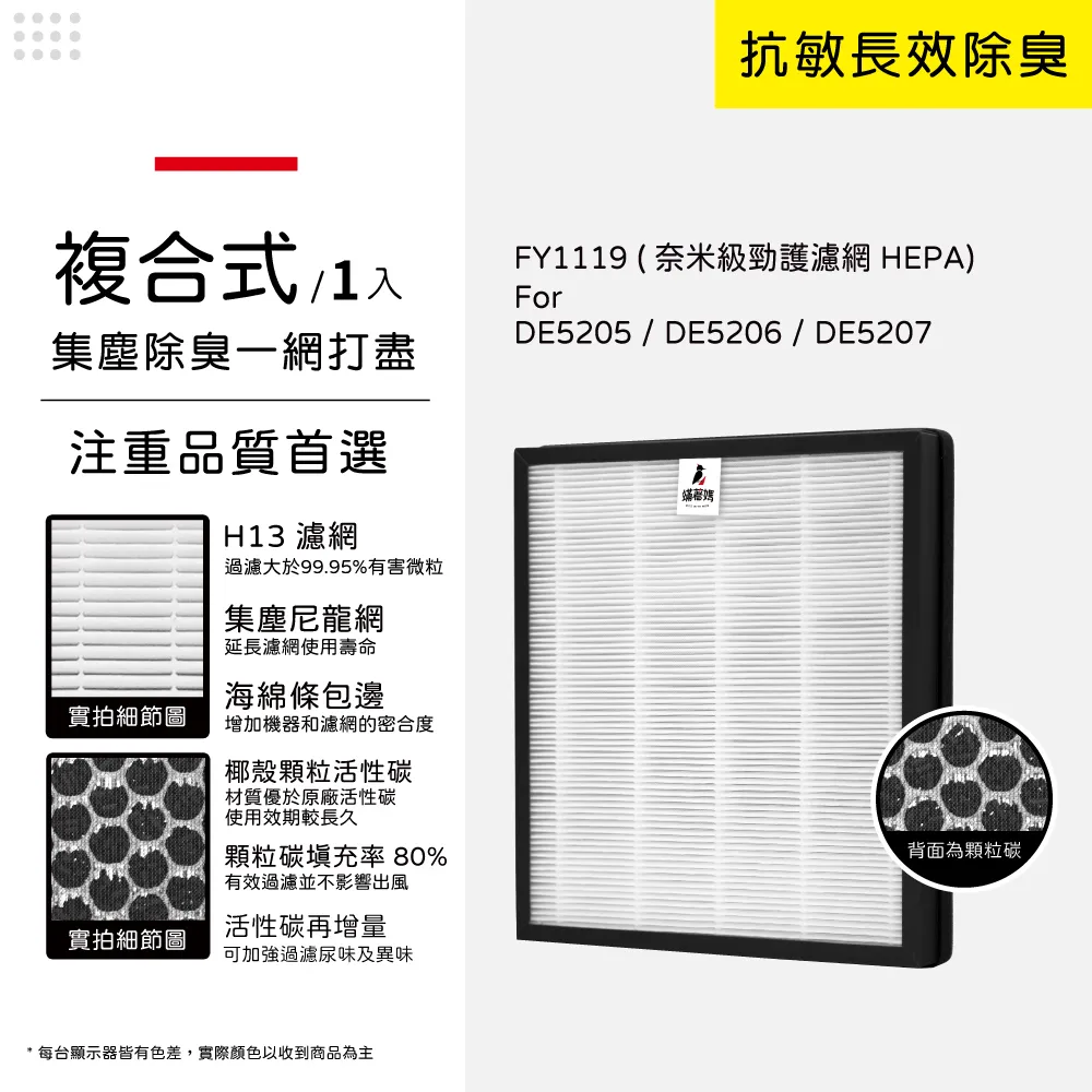 蟎著媽 複合式濾網(適用 尚朋堂 SA-2203C SA-2255F SA-2258DC 空氣清淨機) 歷史價格詳細信息