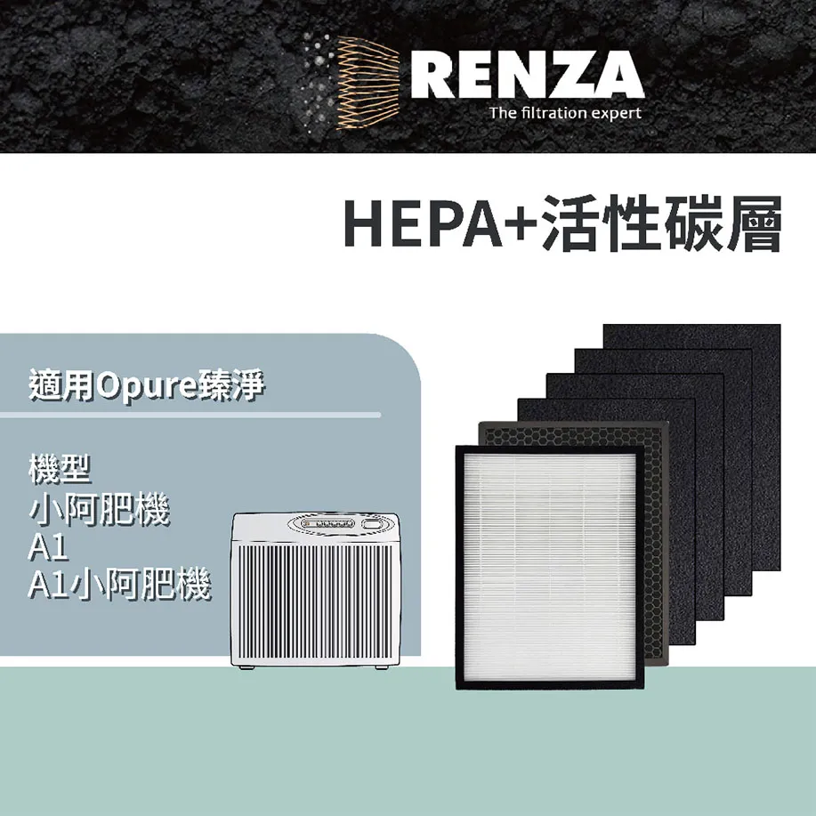 RENZA 適用 Opure 臻淨 A2 A3 A4 阿肥機 共三層 濾網 濾芯組 歷史價格詳細信息