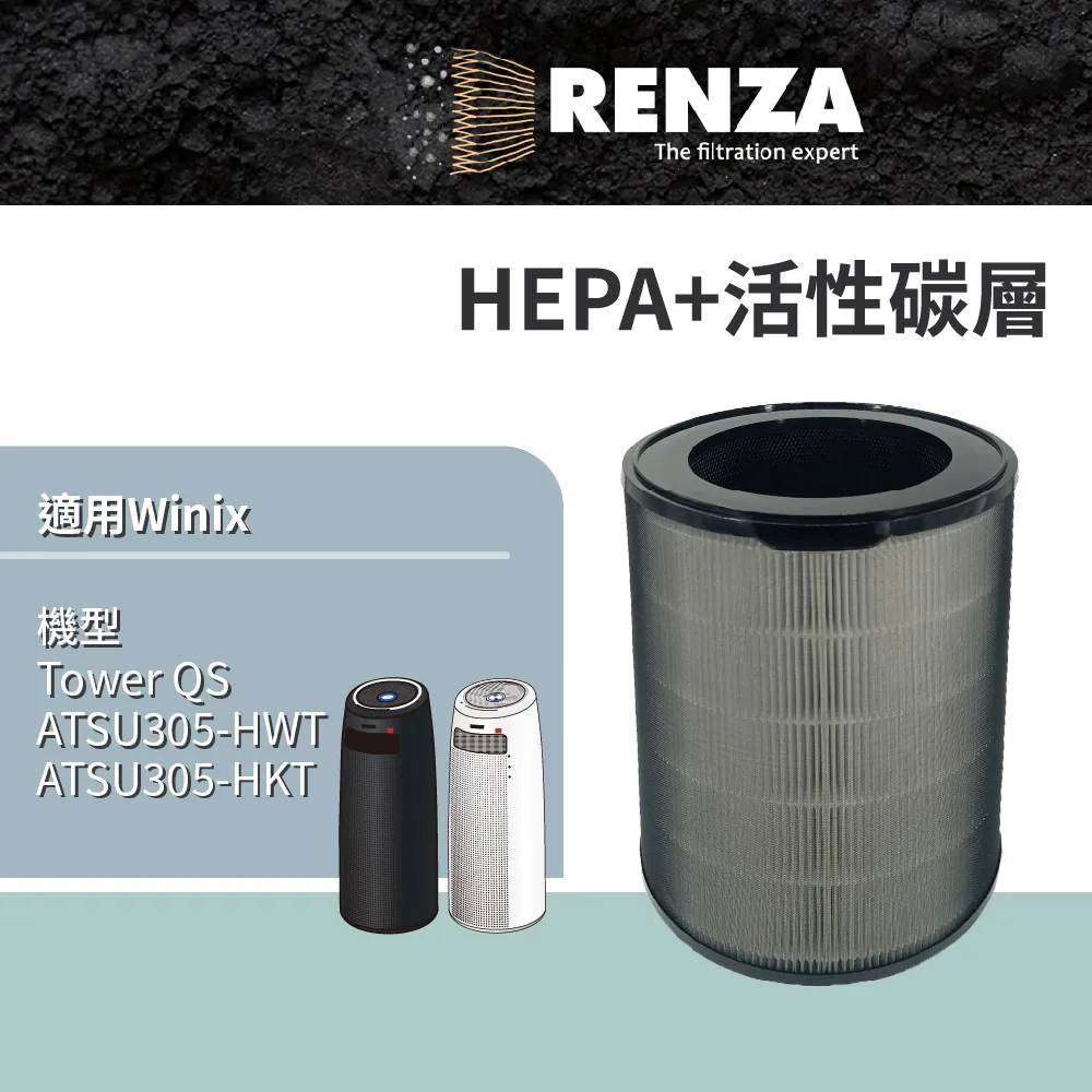 RENZA適用Winix AAPU300 6-10坪空氣清淨機高款 HEPA+活性碳濾網(替代GQ濾網) 歷史價格詳細信息