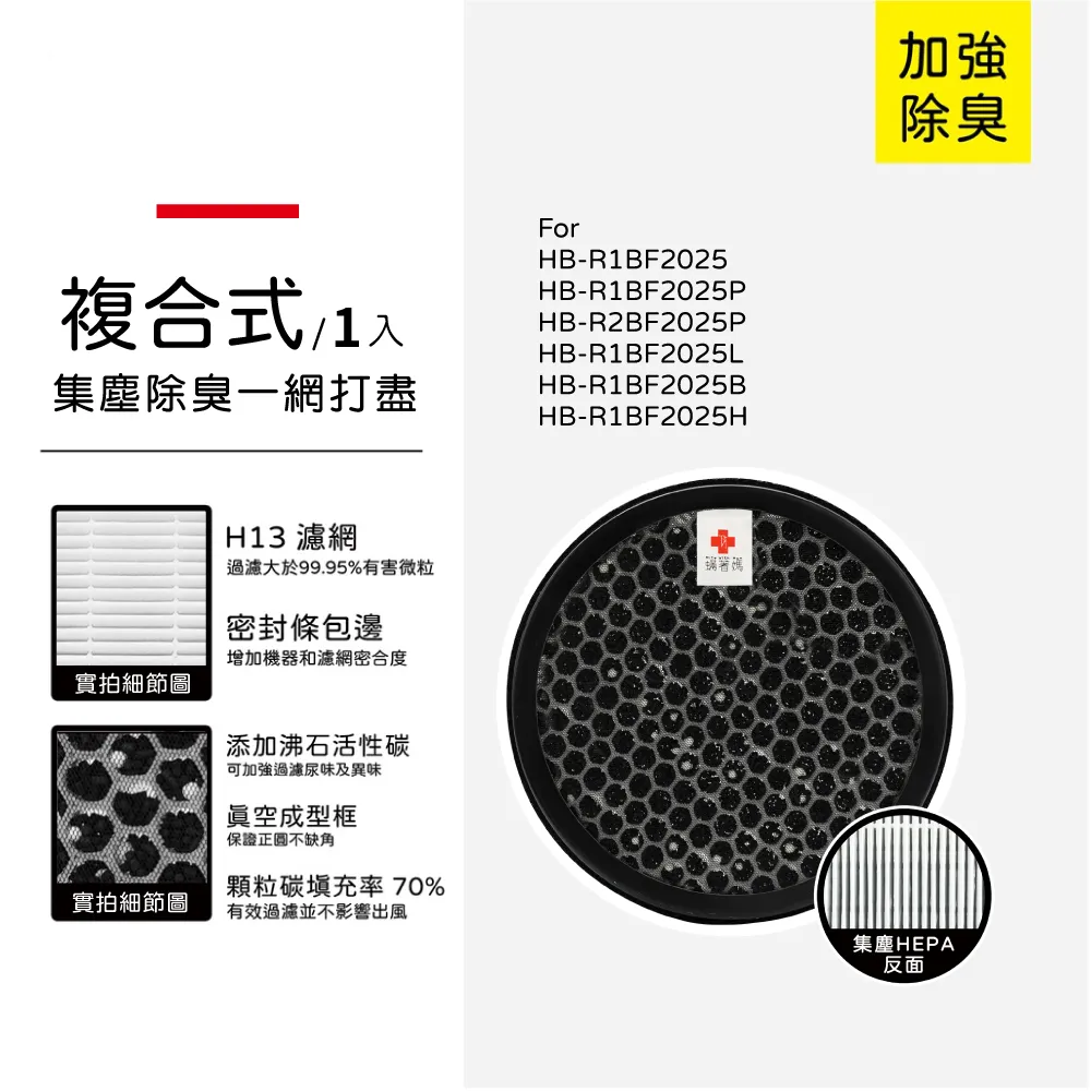 蟎著媽 複合式濾網(適用 尚朋堂 SA-2203C SA-2255F SA-2258DC 空氣清淨機) 歷史價格詳細信息