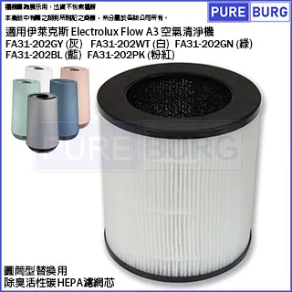 Electrolux 伊萊克斯 空氣清淨機 FA31-202GY FA31-202BL FA31-202PK 【贈濾網】 歷史價格詳細信息