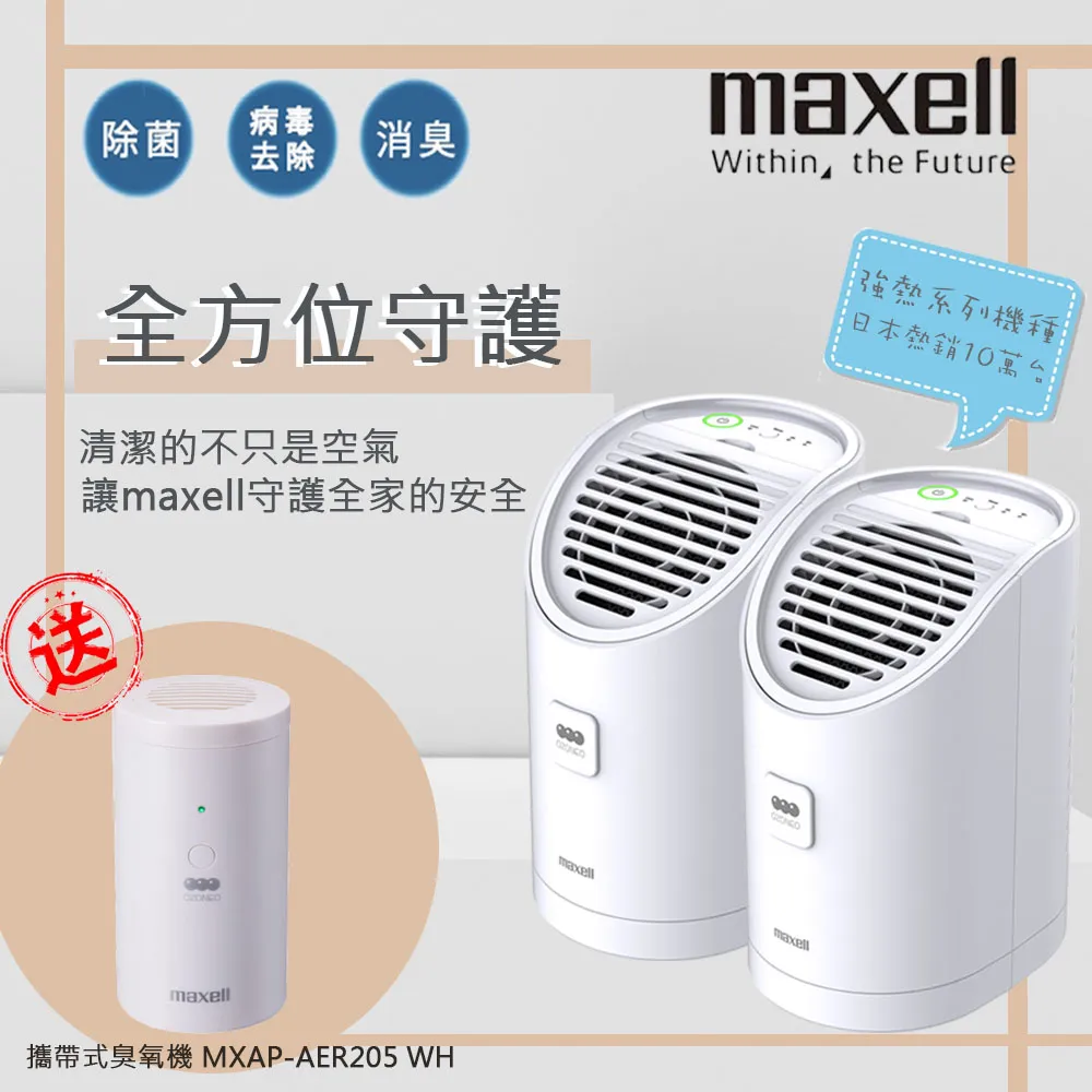 maxell 攜帶式臭氧機-白色 MXAP-AER205WH 歷史價格詳細信息
