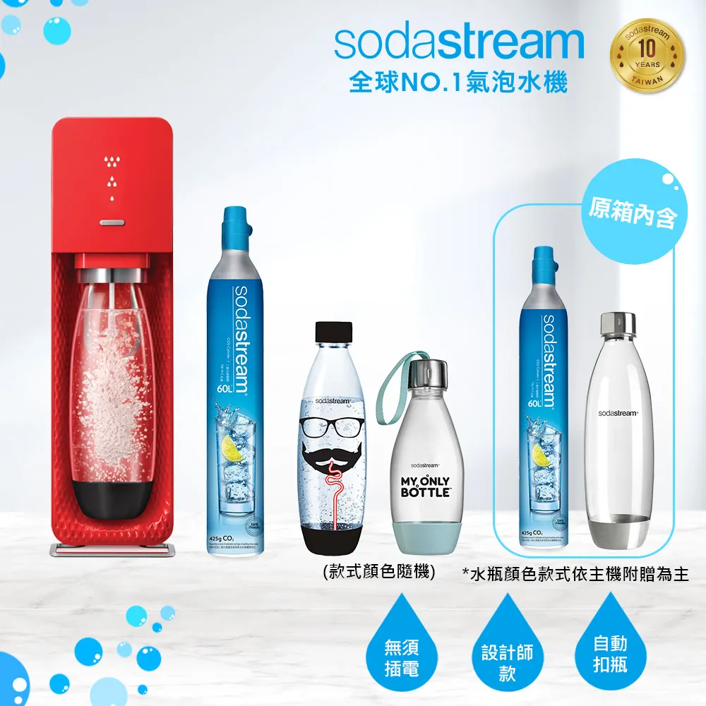 (超值組)Sodastream氣泡水機新機power source旗艦機(黑) 歷史價格詳細信息