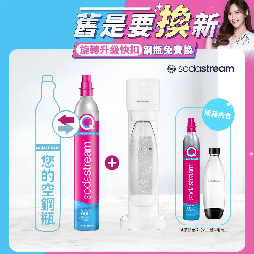 【SodaStream】 GAIA 快扣機型氣泡水機【酷黑｜淨白｜恆隆行授權經銷】【APP下單點數加倍】 歷史價格詳細信息