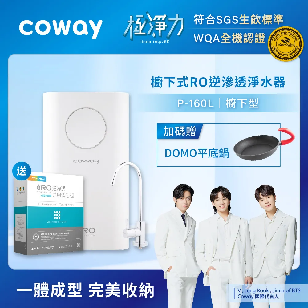 Coway 櫥下型免插電 奈米超淨化淨水器 P-150N (贈台灣專用軟水濾芯) 共5道過濾 歷史價格詳細信息