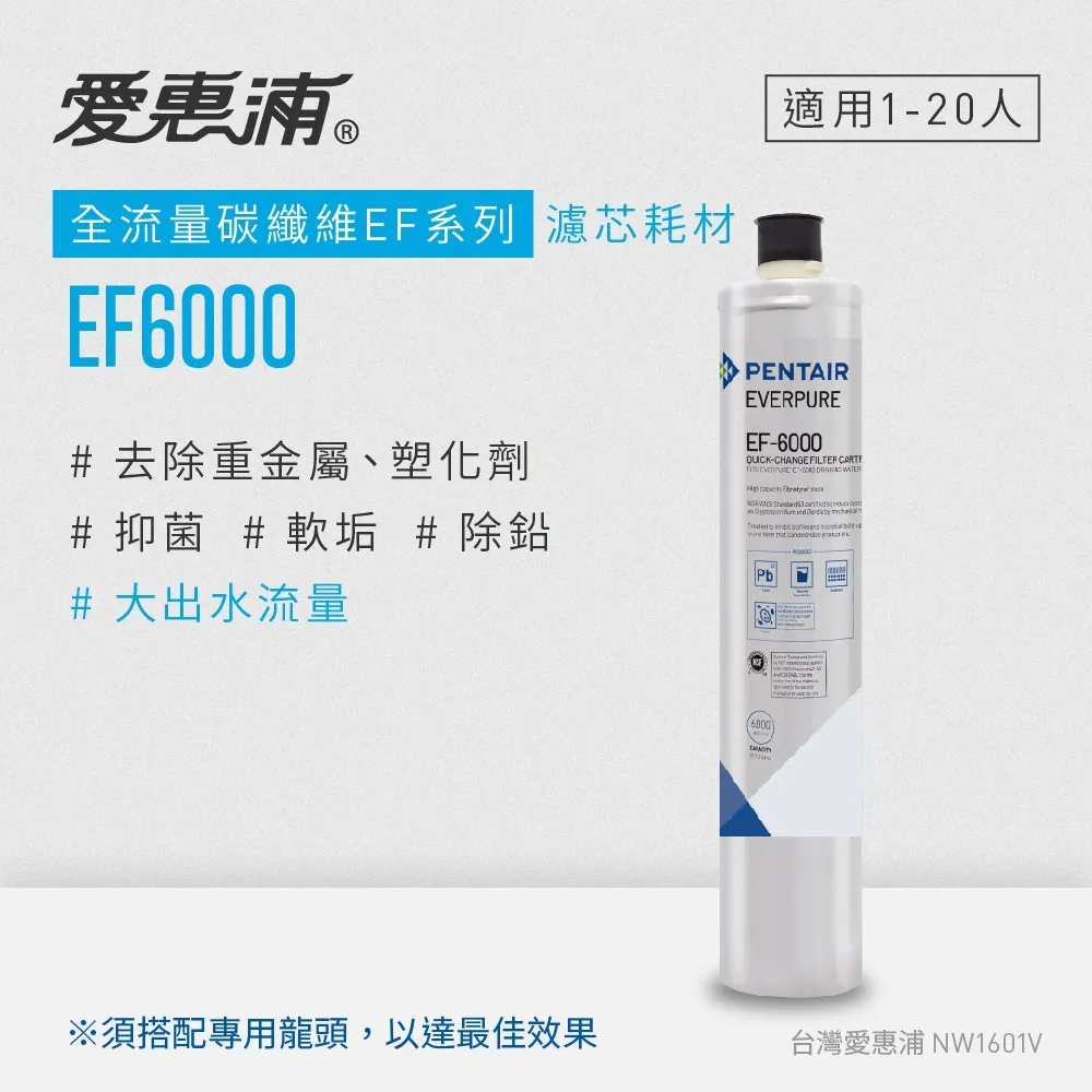 愛惠浦 EF6000 櫥下型三道式淨水器 替換濾芯組 (一年份)  W134958  COSCO代購 歷史價格詳細信息