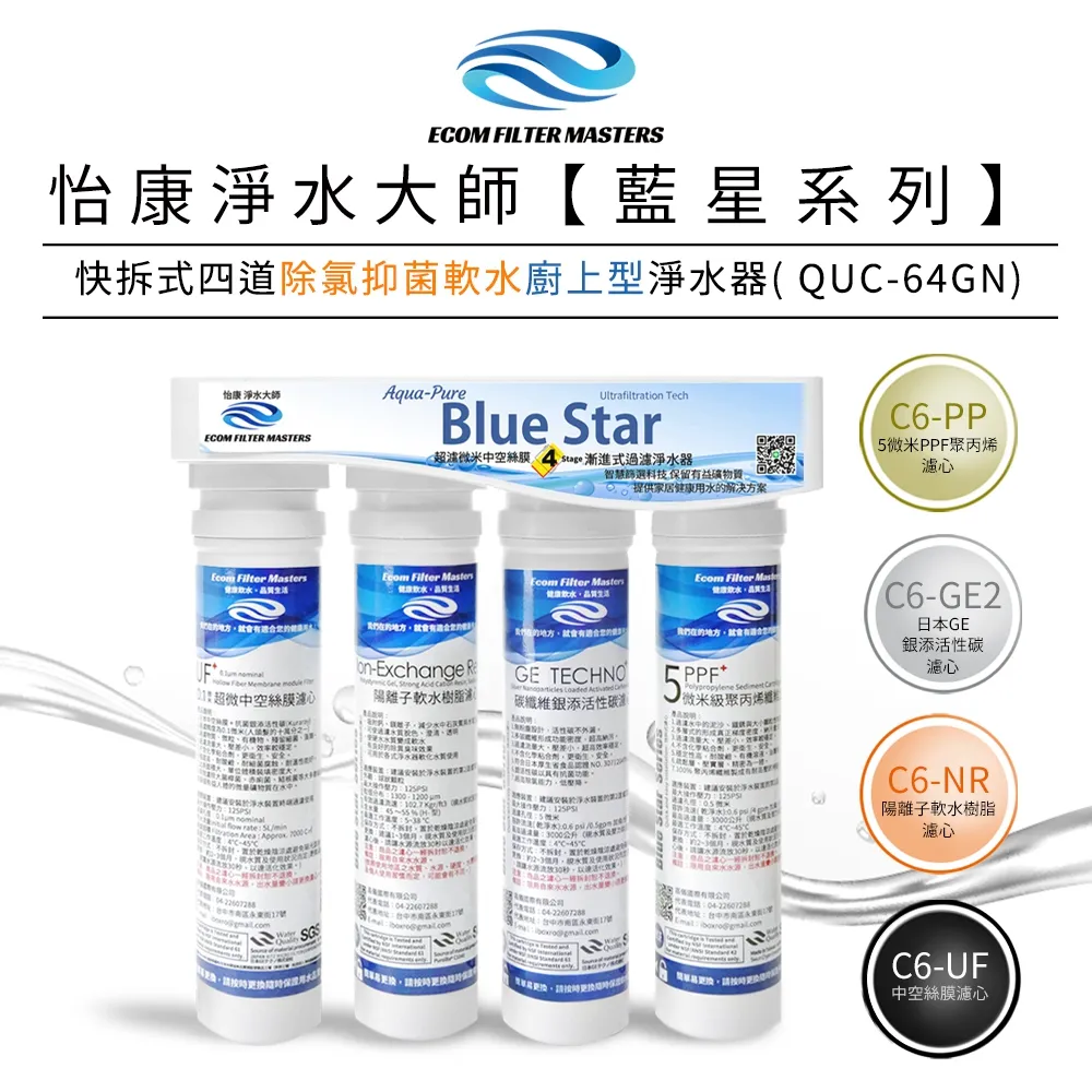 怡康 藍星系列快拆0.1微米日本中空絲膜濾心(複合式) 歷史價格詳細信息