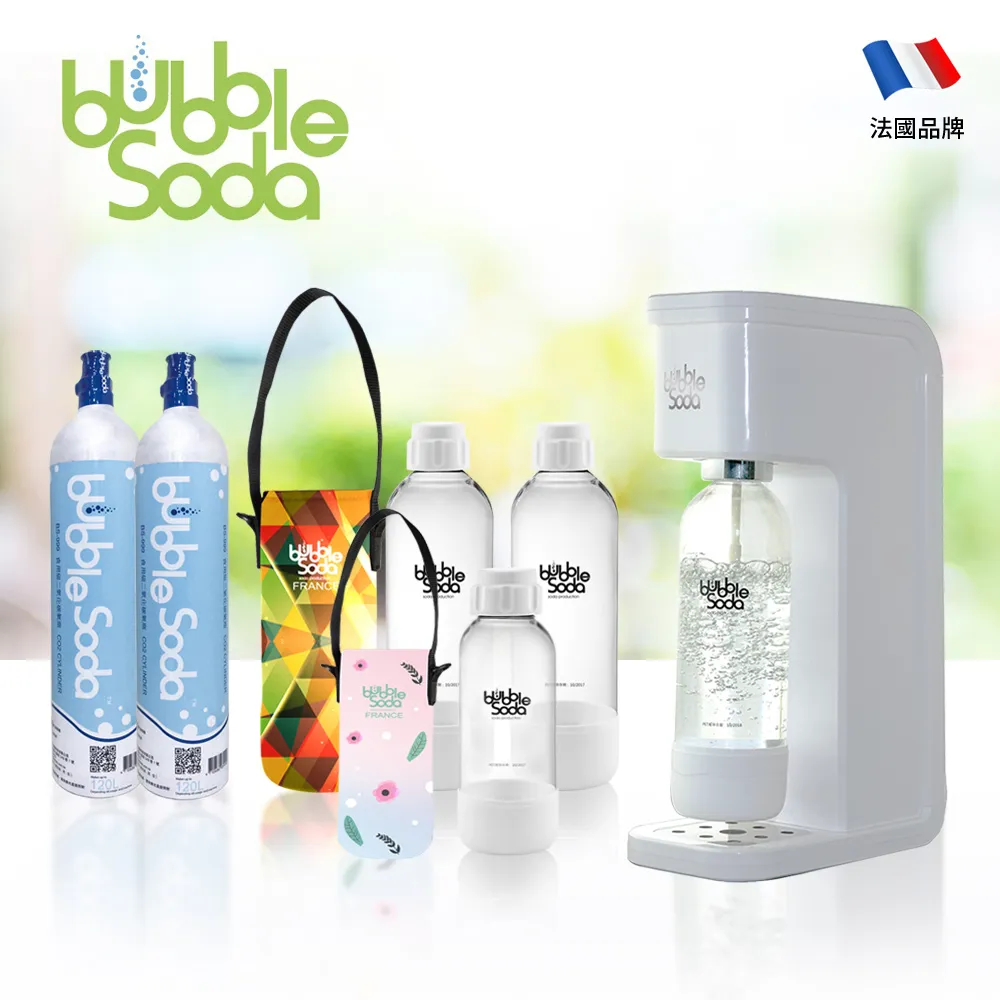 法國BubbleSoda 經典粉旺氣泡水機-白色/粉色 BS-190W/BS-190P(兩色可選)(加碼送3M 牙線棒) 歷史價格詳細信息