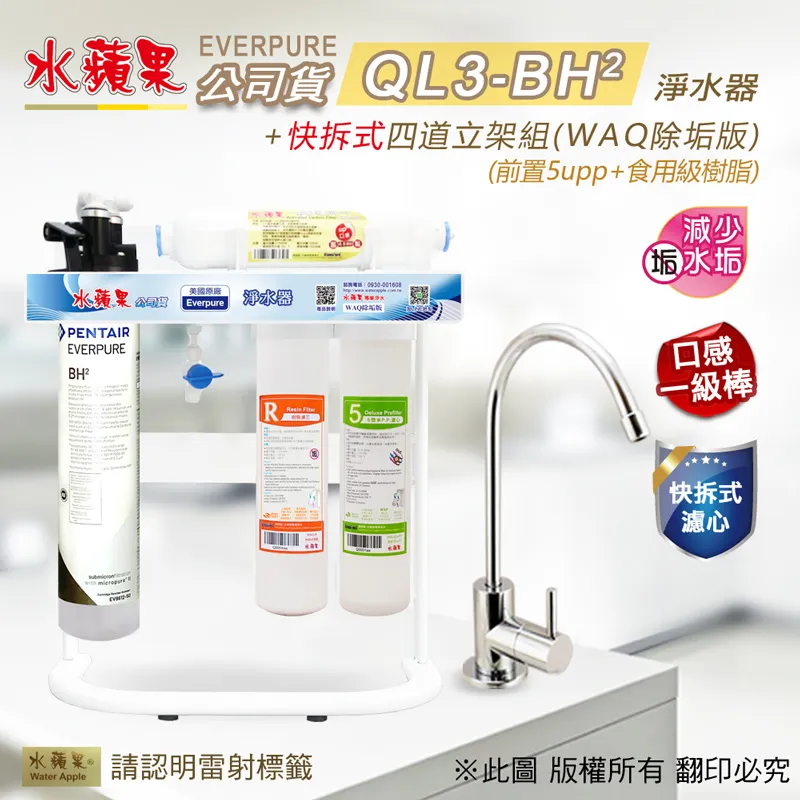 【水蘋果公司貨】Everpure QL3-BH2 10英吋二道淨水器 歷史價格詳細信息
