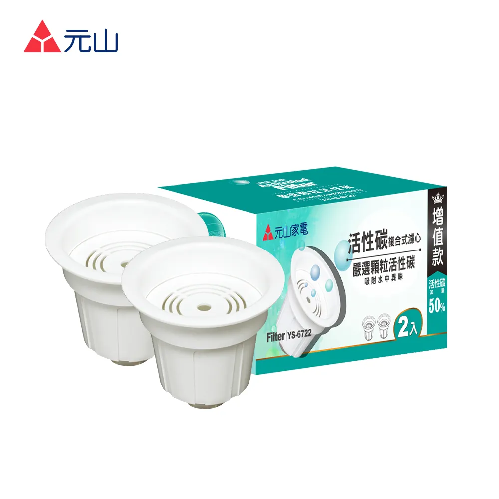 元山 YS-6722 / YS-6732  開飲機專用活水濾心(二入裝) 歷史價格詳細信息