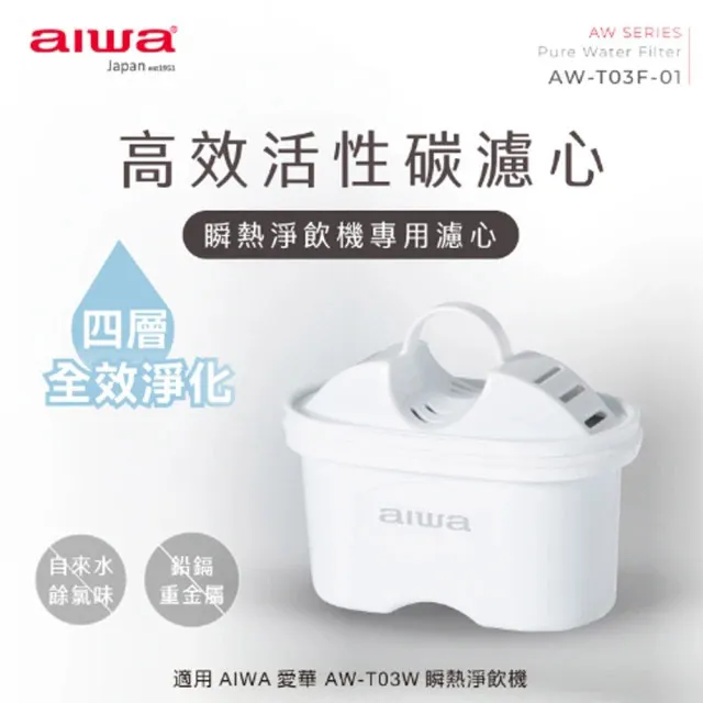 AIWA 愛華 瞬熱淨飲機專用濾心AW-T03F-01(2入組)【贈品】【安琪兒婦嬰百貨】 歷史價格詳細信息