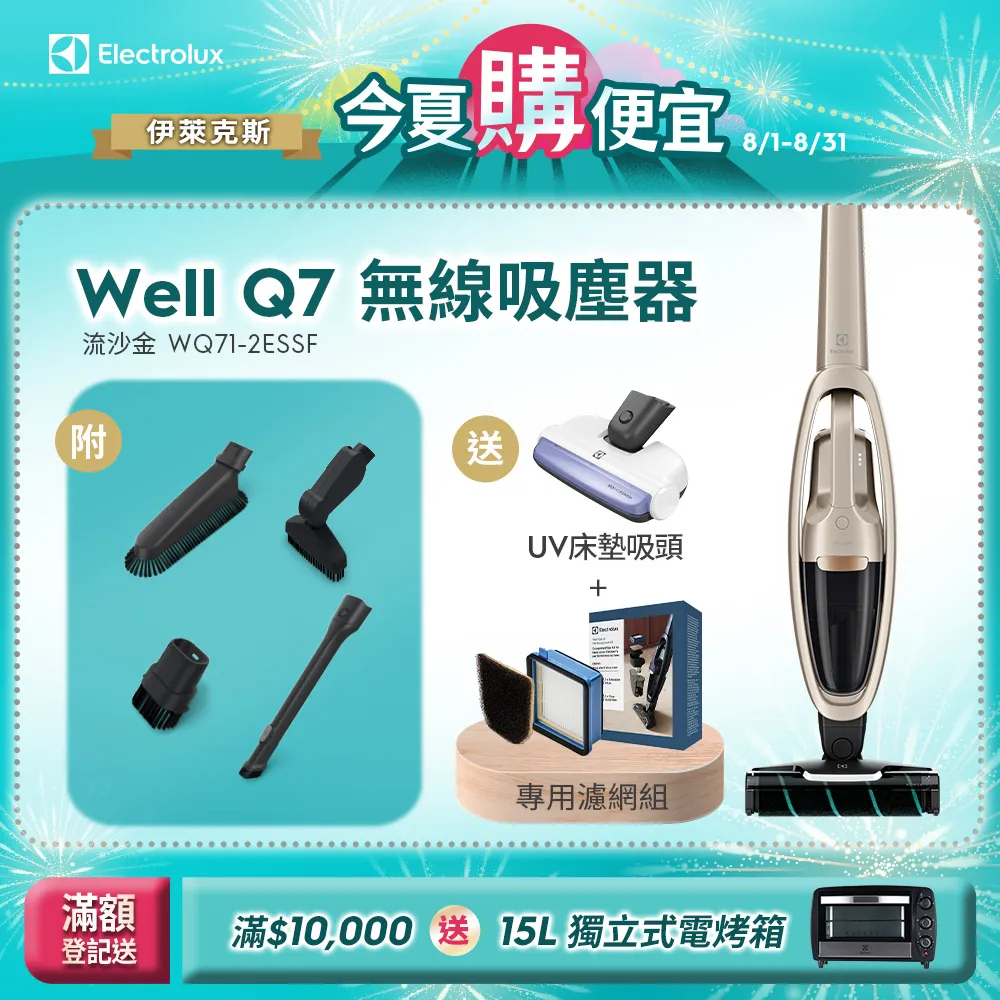 伊萊克斯 Well Q7 無線吸塵器 WQ71-2ESSF(贈-ESKW1濾網組) 歷史價格詳細信息