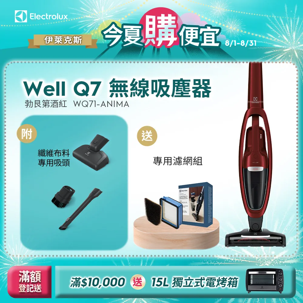 伊萊克斯 Well Q7 無線吸塵器 WQ71-2ESSF(贈-ESKW1濾網組) 歷史價格詳細信息