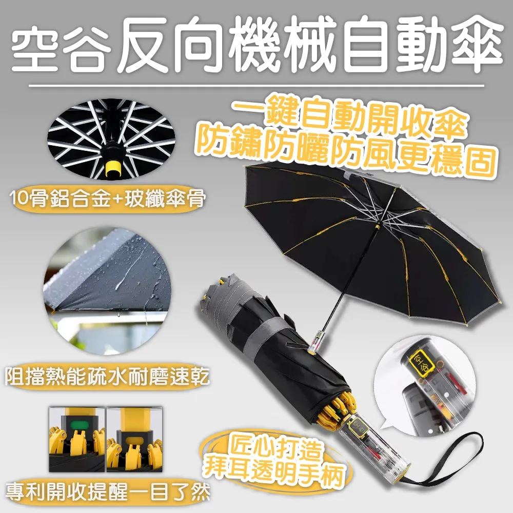 【小米有品】空谷反向十骨防曬自動照明傘(反向傘 晴雨兩用 防曬 雨傘 陽傘) 歷史價格詳細信息