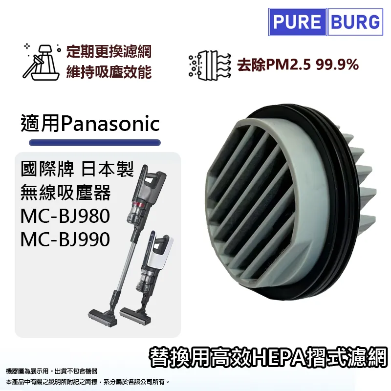 適用Panasonic國際牌無線吸塵器MC-SB30J SB32J SB33J SB53K SN53K摺式HEPA濾網芯 D4535-1270 歷史價格詳細信息