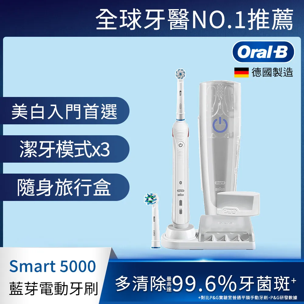 德國百靈Oral-B-Smart5000 3D智能藍芽電動牙刷 歷史價格詳細信息