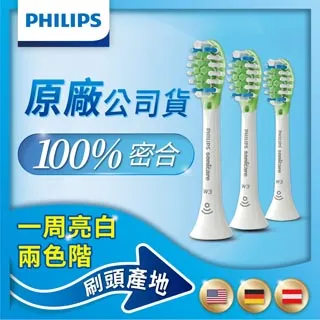 【PHILIPS 飛利浦】HX9073/67 Diamond Clean Smart 智能綜合刷頭三入組(白) 歷史價格詳細信息
