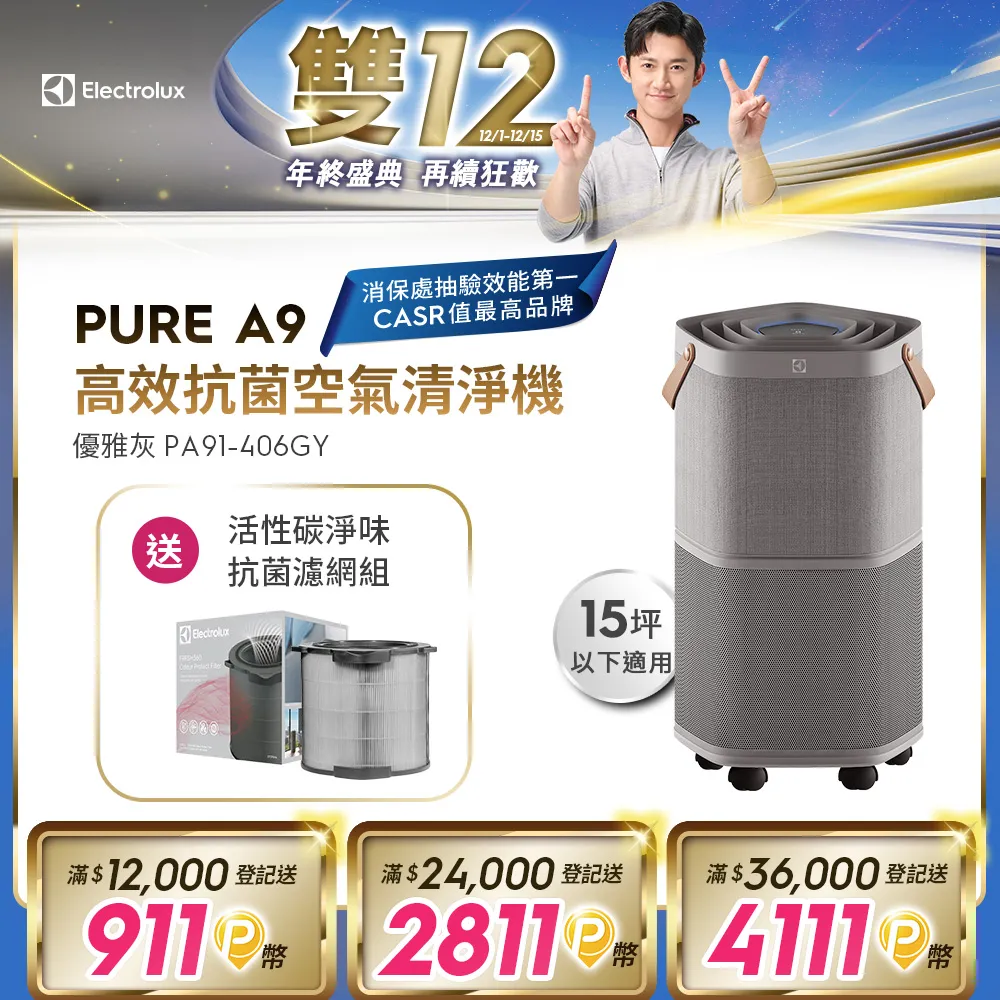 Electrolux伊萊克斯 Pure A9(PA91-406GY/DG) 專用活性碳淨味抗菌原廠濾網 EFDFRH4 歷史價格詳細信息