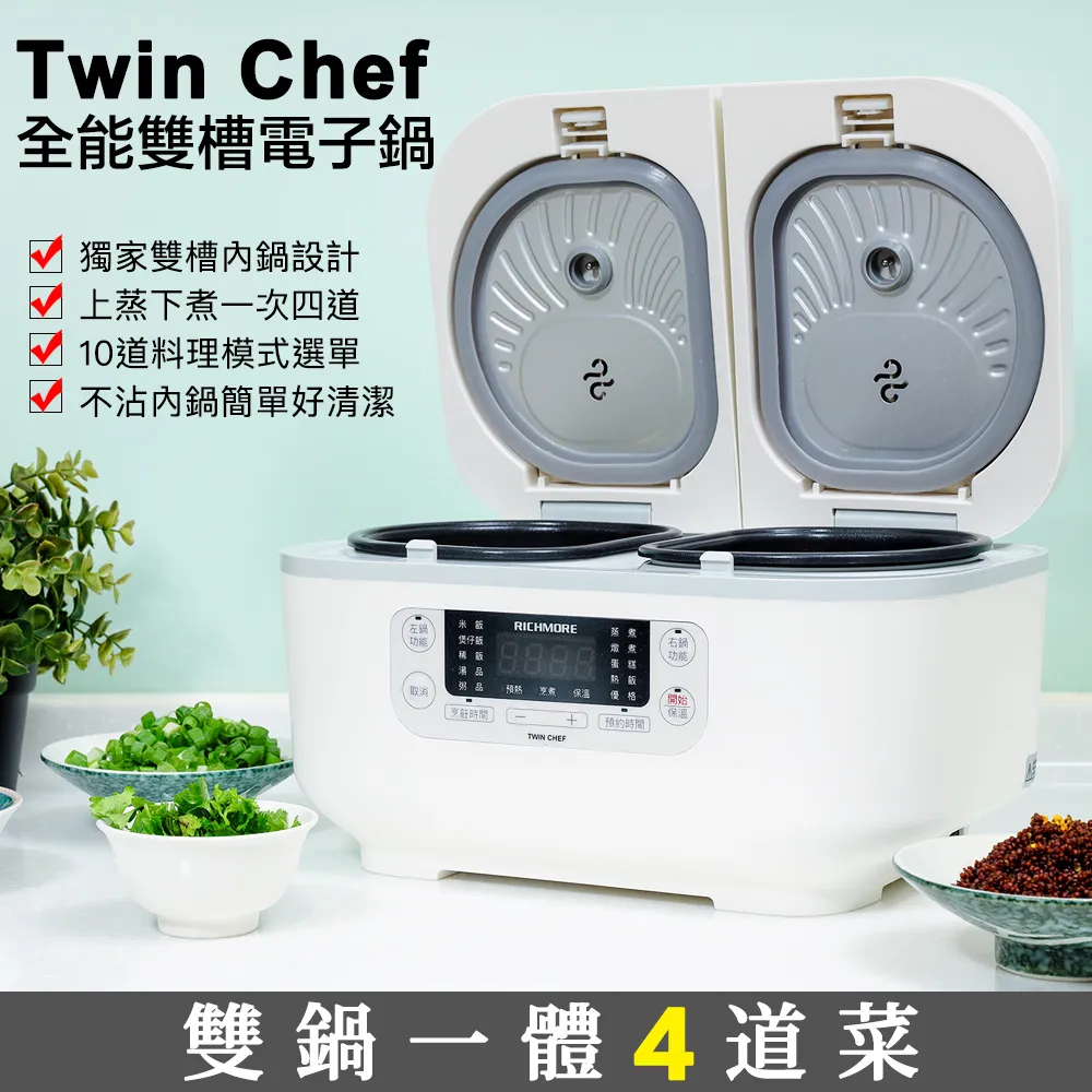 Richmore x Twin Chef 雙槽電子鍋 歷史價格詳細信息