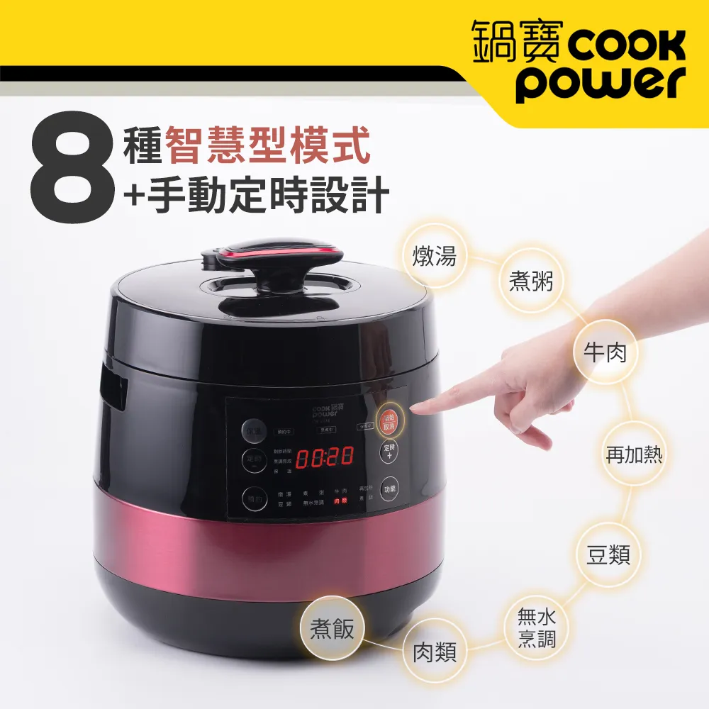 【CookPower 鍋寶】智慧型微電腦萬用壓力鍋-6L CW-6111R-福利品 歷史價格詳細信息