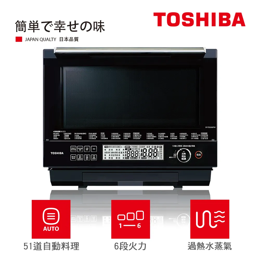 TOSHIBA 東芝  30L蒸烘烤料理水波爐 ER-TD5000TW(K) 歷史價格詳細信息