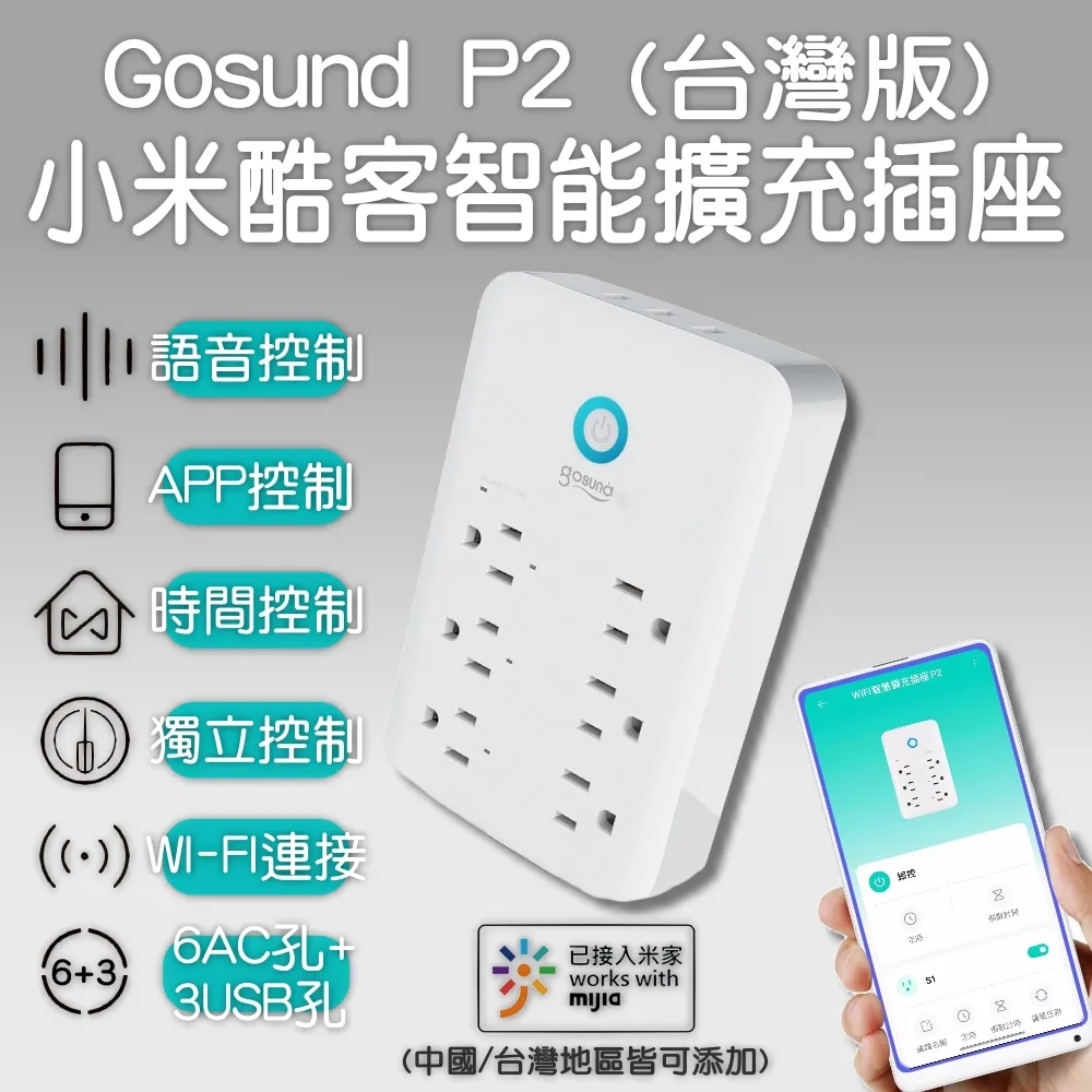 Gosund 酷客 30W GaN 智慧延長線 WP12 智慧插座 智能插頭 多孔延長線 電量統計 定時開關 可連結米家APP 歷史價格詳細信息