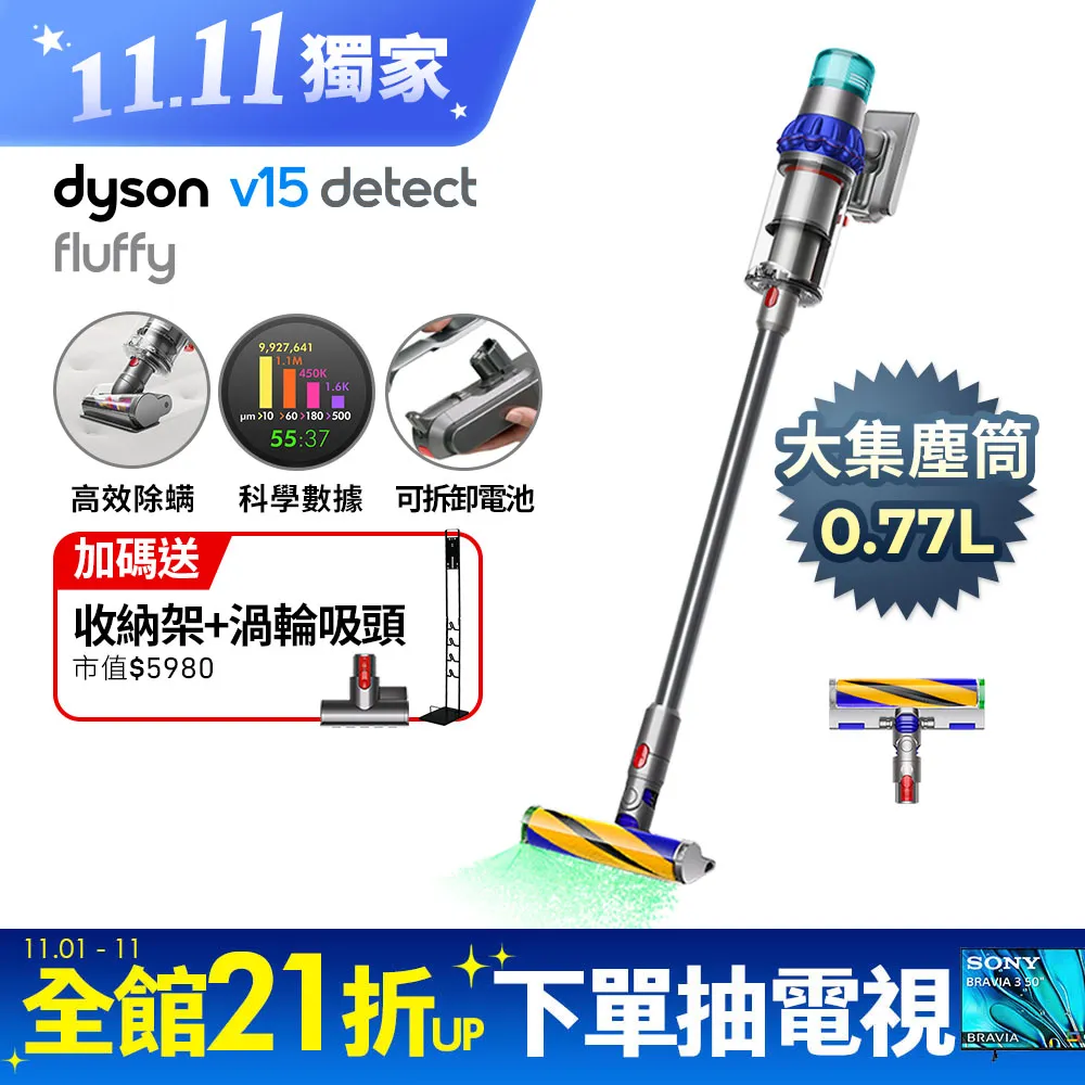 Dyson V15 Detect Fluffy SV47 智慧無線吸塵器 歷史價格詳細信息