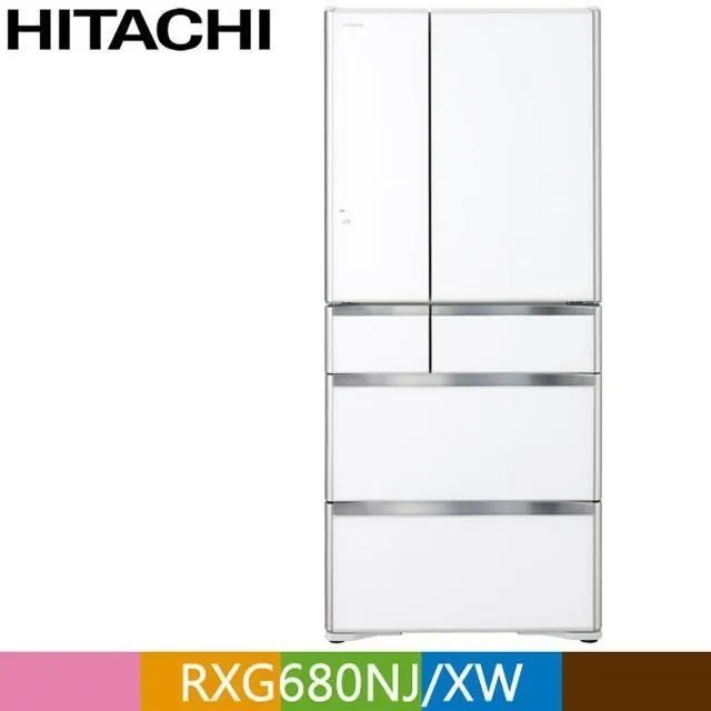 HITACHI 日立 676公升日本原裝變頻六門冰箱 RXG680NJ琉璃黑(XK) 歷史價格詳細信息