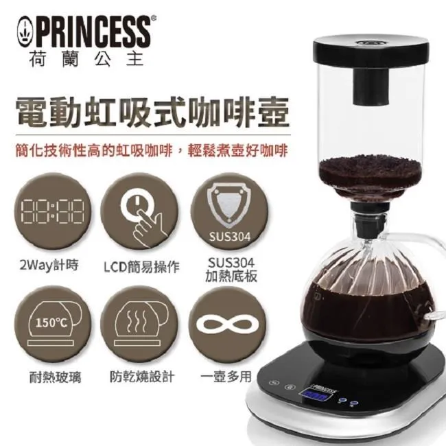 Princess  電動虹吸式咖啡壼 246005 荷蘭公主 (全店刷卡免運) 歷史價格詳細信息