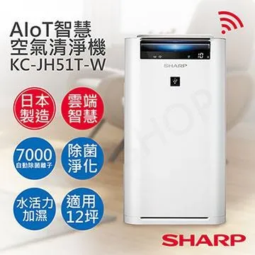 【SHARP 夏普】12坪 KC-JH51T-W日製原裝AIoT智慧空氣清淨機 歷史價格詳細信息