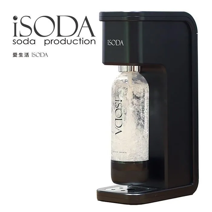 【iSODA】全自動免插電氣泡水不鏽鋼水瓶組IS-909(迷霧黑) 歷史價格詳細信息