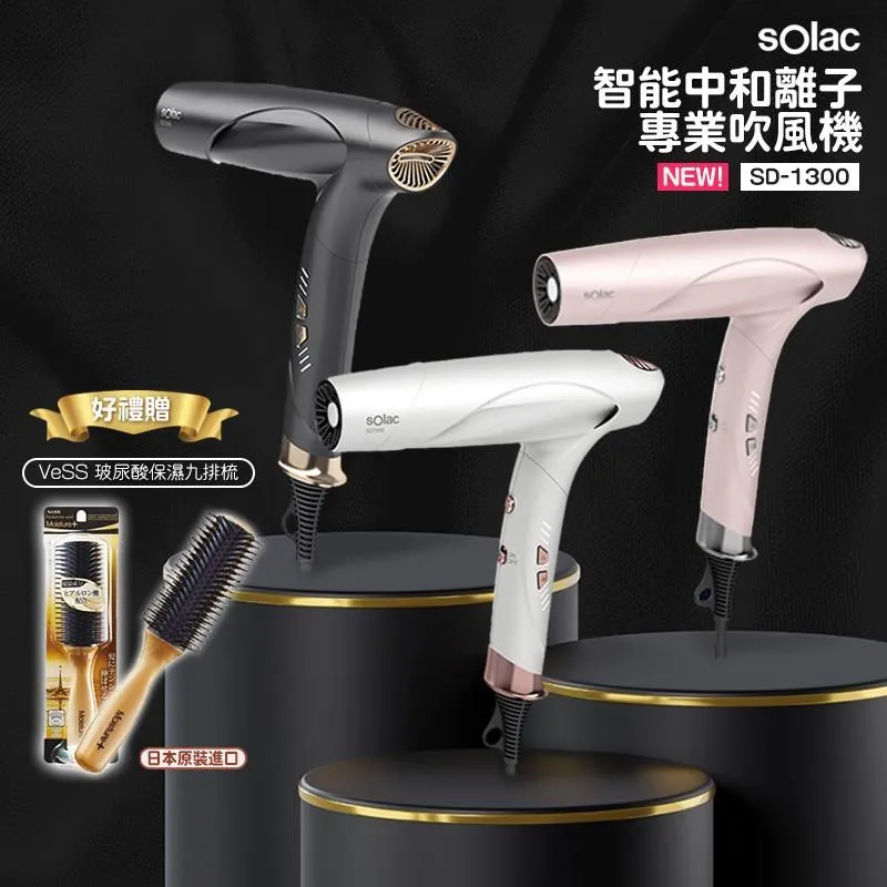 SOLAC Solac SD-1300 智能中和離子摺疊式吹風機  l 贈SENTECO系列水壺 歷史價格詳細信息