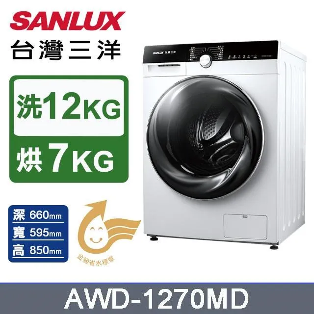 【SANLUX 台灣三洋】12公斤變頻洗脫直立式洗衣機福利品－淺灰(ASW-120DVB-N) 歷史價格詳細信息