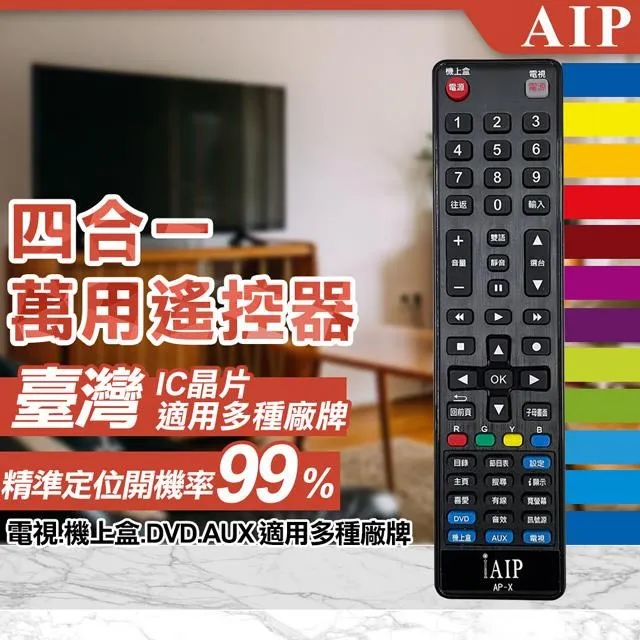 【AIP】四合一萬用LCD電視&機上盒遙控器(電視遙控器 遙控器 機上盒遙控器/AP-X) 歷史價格詳細信息
